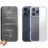 For Apple iPhone 18 PRO MAX Case Cover and Tempered Glass Screen Protector Phone Clear