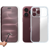 For Apple iPhone 18 PRO Phone Case Cover and Tempered Glass Screen Protector