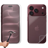 Tempered Glass Screen Protector for Apple iPhone 18 PRO Front and Film Back