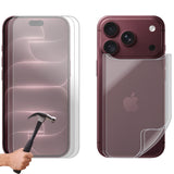 2 Set Tempered Glass Screen Protector for Apple iPhone 18 PRO Front and Film Back Bulk