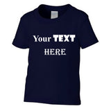 Personalised Customised Boys Girls Kids Custom Printed Text T-Shirt Printing Tee