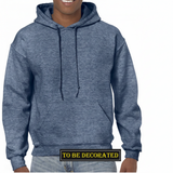 Gildan Heather Sport Dark Navy Hoodie Heavy Blend Hooded Sweat Mens
