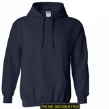 Gildan Navy Blue Hoodie Heavy Blend Basic Hooded Sweat Sweater Mens