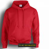 Gildan Red Hoodie Heavy Blend Basic Hooded Sweat Sweater Mens