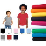 Cotton T-Shirt Basic Blank Plain Tee Top for Baby Toddler Youth Kids Boy Girl