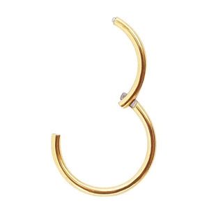 6mm Gold Piercing Ear Tragus Eyebrow Cartilage Septum Lip Nose Hoop Clicker Ring