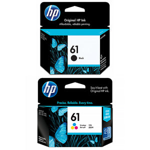 HP 61 Ink Cartridge Toner Black Cyan Magenta Yellow Value Pack Genuine Original