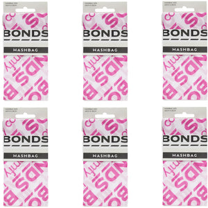 6x Bonds Washbag Mesh Zip Delicates Laundry Lingerie Bra Wash Bag HYPL1N Bulk Pink Logo