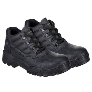 Portwest Steelite Protector Boots Safety Work Steel Toe Cap Leather Shoes Black Mens FW10 S1P SR