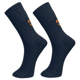 Portwest Modaflame FR Fire Flame Resistant Ribbed Work Safety Socks SK22 Protection Padded Navy Crew Mid Calf