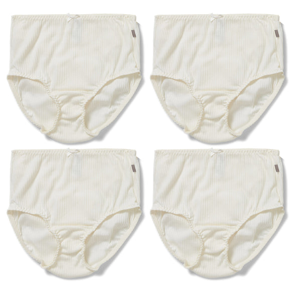 4 Pack Bonds Heroes Full Brief Womens Underwear Undies Panties Cream WQKHW Bulk