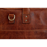 ONA The Kingston 15” Laptop Briefcase Italian Leather Case Bag Antique Cognac Brown