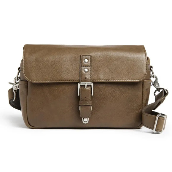 ONA Pebbled Bowery Lens Camera Bag Premium Leather Shoulder Strap Case Olive Brown