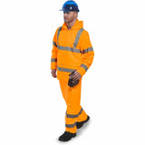 Portwest Hi-Vis Waterproof Windproof Reflective Rain Coat Jacket Pants Suit H440 H441