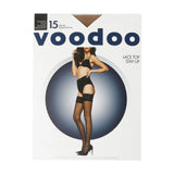 Voodoo Lace Top Stay Up 15 Denier Stockings Pantyhose Tights Nude Beige HXLF1N Leggings