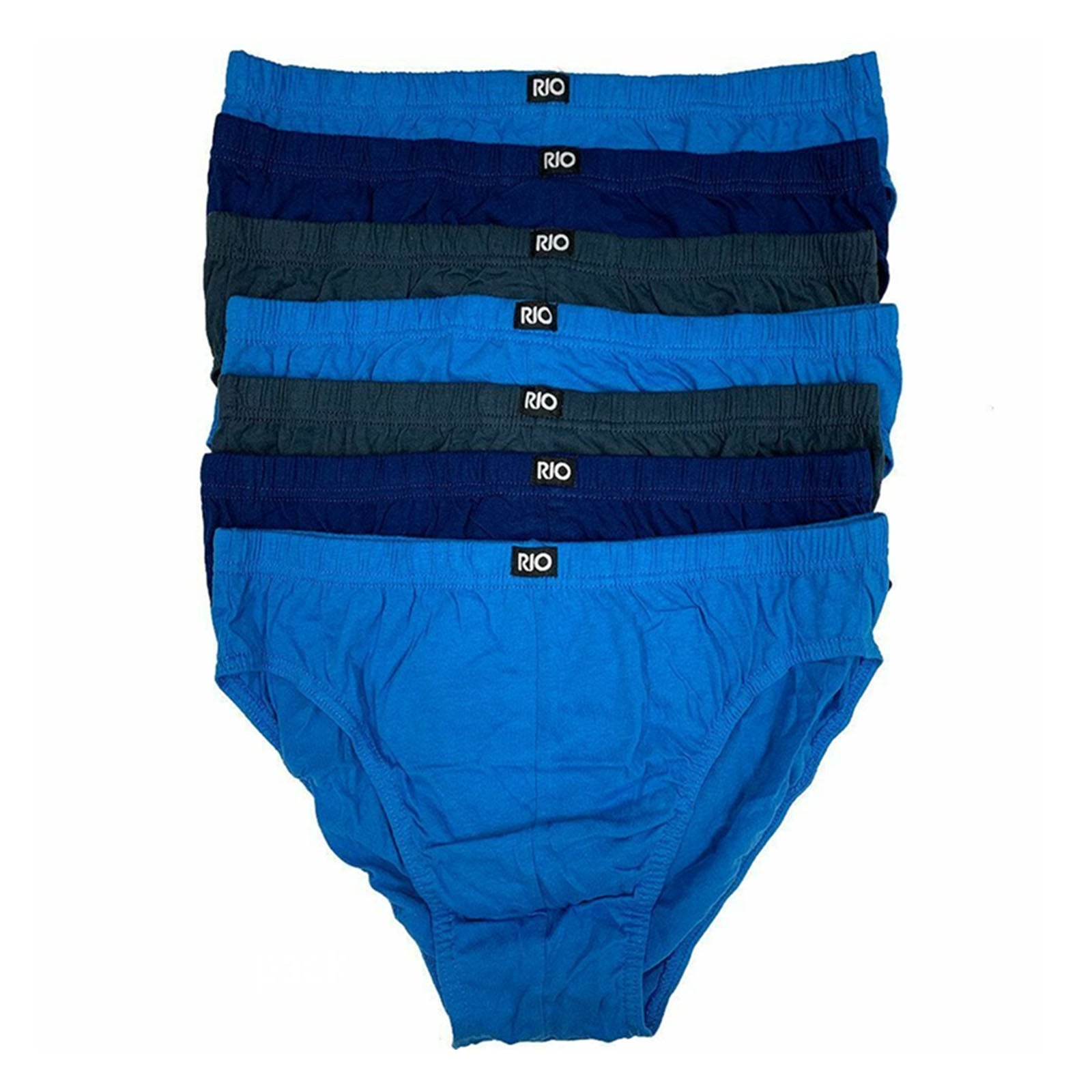 6 Bulk Mens Cotton Underwear Boxer Briefs In Assorted Colors Size - Foto 5