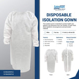 8x Safetyware Disposable Sterile Isolation Gown Cover Apron Bulk Hospital Lab