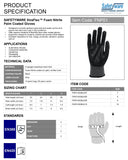 12 Pair Safetyware XtraFlex Nitrile Grip Safety Work Gloves Palm Coated Bulk for Gardening Mechanic Construction General Purpose