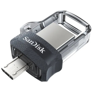 SanDisk Ultra Dual m3.0 SDDD3 128GB 150MB/s USB 3.0 Micro USB Flash Thumb Drive