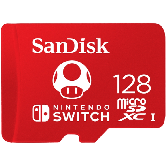 SanDisk Nintendo Switch 128GB 100MB/s SDXC V30 U3 C10 A1 Micro SD Memory Card
