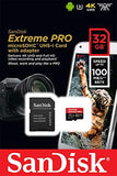 SanDisk Extreme PRO 32GB C10 MicroSDHC 100MB/s Micro SD Memory Card with Adaptor