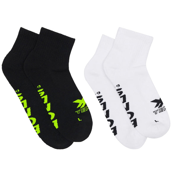 2 Pairs Bonds X-Temp 1/4 Quarter Crew Mens Cotton Cooling Athletic Sports Socks SXX72N