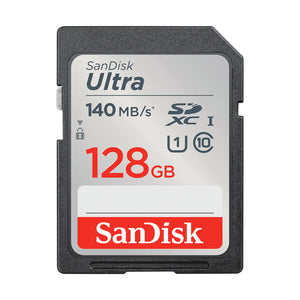 SanDisk Ultra 128GB 140MB/s SDXC C10 UHS-I 4x6 Camera SD Memory Card