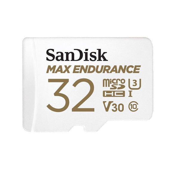 SanDisk Max Endurance 32GB 100MB/s Micro SDHC V30 Memory Card with Adapter