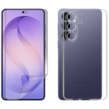 For Samsung Galaxy S26+ PLUS Clear Case Cover and Soft Film Screen Protector