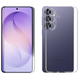 For Samsung Galaxy S26+ PLUS Clear Case Cover and Tempered Glass Screen Protector