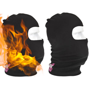2 Pack Portwest Modaflame Knit Fire Flame Resistant Balaclava Black Head Full Face Mask Protection PPE Anti-Static Bulk FR18