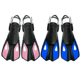 DEDEPU Adjustable Adult Swimming Fins Scuba Snorkeling Diving Short Flippers