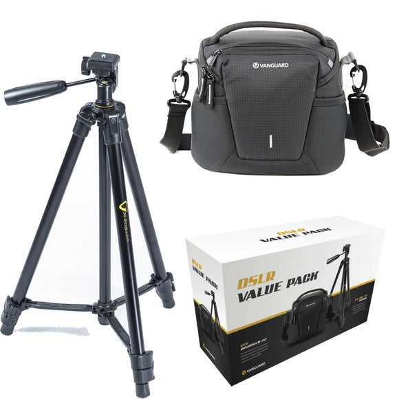 Vanguard DSLR VK Value Pack VK203 Compact Camera Tripod and Veo Discover 22 Bag Shoulder V246543