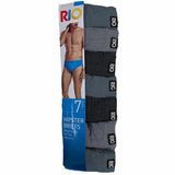 Rio 7 Pack Bulk Mens Cotton Plain Hipster Briefs Undies Underwear Grey Black MXL47W 53K