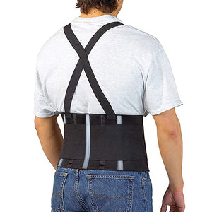 Safetyware Premium Reflective Back Support Belt Lumbar Lower Waist Brace Pain Relief Heavy Duty