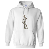 Michelangelo Statue of David Marble White Hoodie Hooded Sweat Mens Sweater