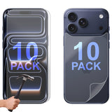 10 Set Tempered Glass Screen Protector for Apple iPhone 17 PRO MAX Front and Back Film Bulk