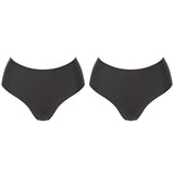2 Pack Sloggi Zero Feel 2.0 High Waist Briefs Womens Underwear Panties Black Bulk Invisible Comfort