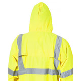 Portwest H445 Hi-Vis Raincoat Long Jacket Waterproof Windproof with Reflective Tape Men Women Unisex Workwear