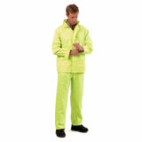 Portwest Classic PVC Coated Waterproof Vented Rain Suit Jacket Pants Raincoat Hooded L440