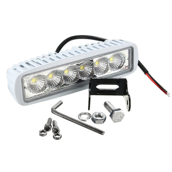 6 LED Spreader Marine Flood Work White Light For Boat Yacht Motorcycle Truck RV Waterproof Lighting