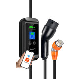 Isigma 5m 22KW Type 2 3-Phase Portable Electric Car EV Charger WIFI Bluetooth Control 8A-32A Adjustable