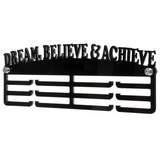 30cm Acrylic 3 Tier Wall Medal Display Hanger Holder Rack DREAM BELIEVE ACHIEVE