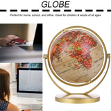 20cm World Earth Globe Map 360 Rotating Educational Toy Home Decor Ornament