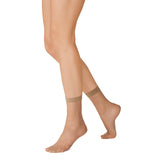 Kayser 2 Pack Sheer Anklets 15 Denier Women Stockings Socks Tights Beige H10203