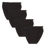 4x Bonds Heroes Hi-Cut Brief Womens Underwear Undies Panties Black WQKJW Bulk