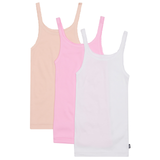 3 Pack Bonds Girls Kids Pink White Teena Undergarments Cotton Singlet Tank Top UYG43A