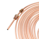 25Ft 3/16" OD Copper Nickel Brake Line Tube Tubing Kit with 15Pcs Nuts Fittings