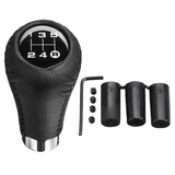 Universal 5 Speed Auto Car Leather Manual Gear Stick Shift Knob Shifter Lever