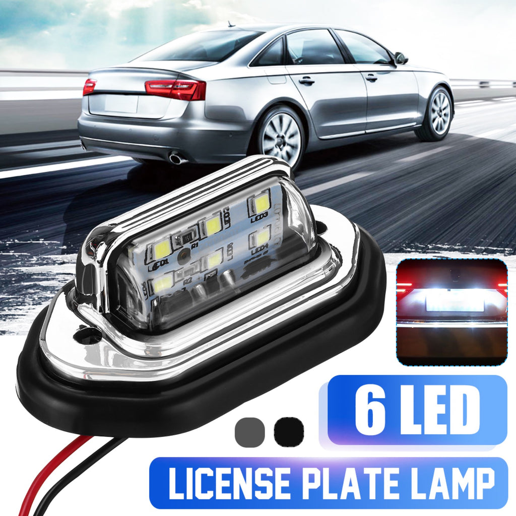 Rear Tail LED License Number Plate Light Fittings for Truck Van Carava ...